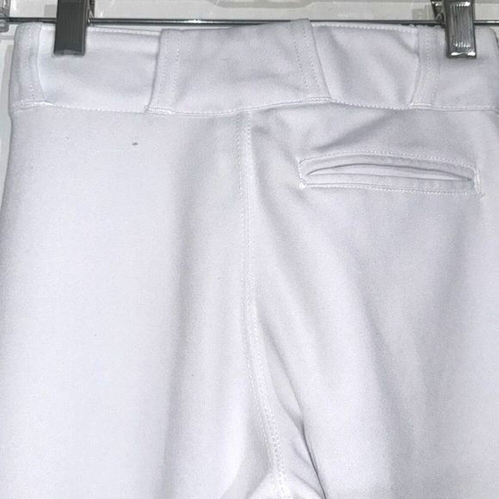 Champro Youth Baseball Pants Small White Elastic Waistband & Cuffed Hem - Picture 5 of 6